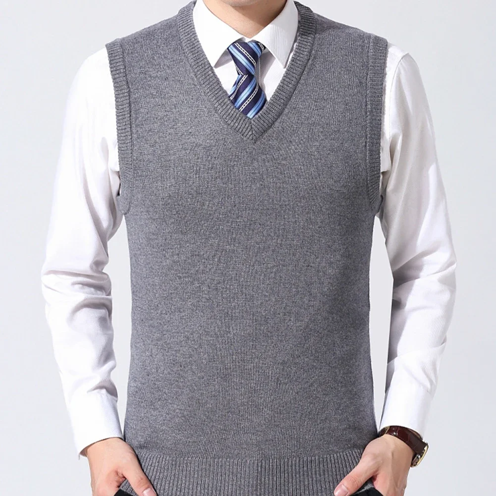 Men's New Winter Warm Slim Fit Sleeveless V-neck Wool Pullover Knitted Sweater Vest Soft Male Tank Top Casual Solid Top Sweater
Men's New Winter Warm Slim Fit Sleeveless V-neck Wool Pullover Knitted Sweater Vest Soft Male Tank Top Casual Solid Top Sweater