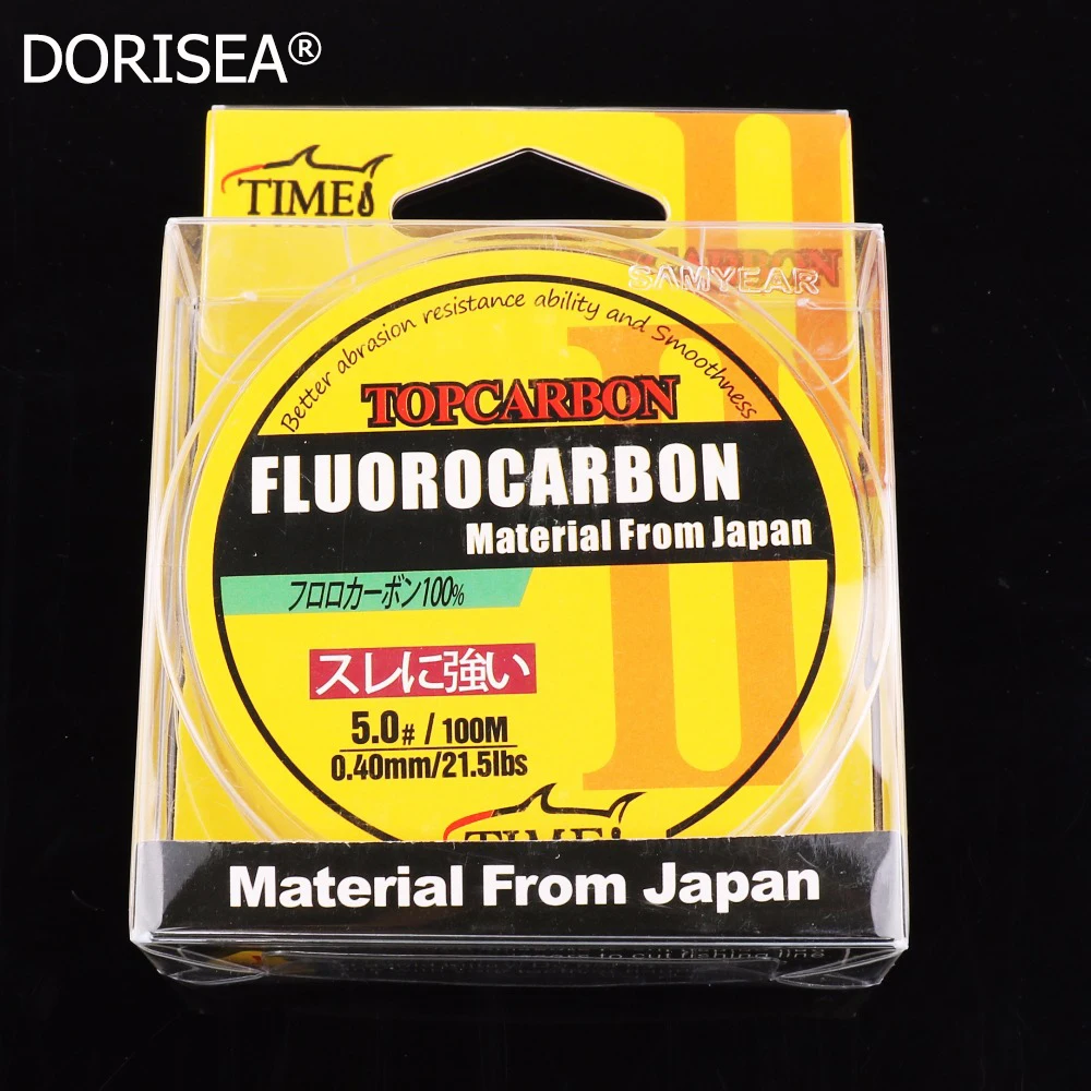 High Quality 100m 4.4-35.2LB Fluorocarbon Fishing Lines Carbon Fiber Fly Fishing Line Clear Transparent Color Monofilament Line
High Quality 100m 4.4-35.2LB Fluorocarbon Fishing Lines Carbon Fiber Fly Fishing Line Clear Transparent Color Monofilament Line