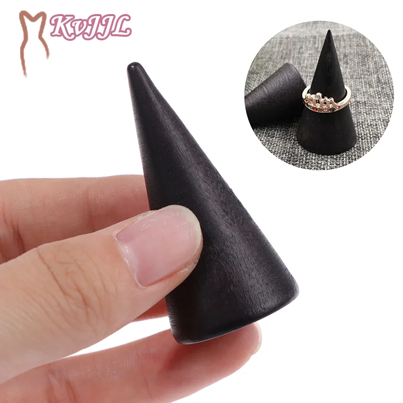 1PC Vintage Black Wooden Ring Holder Display Cone Rack Solid Wood Finger Trinket Stand Storage Organizer
1PC Vintage Black Wooden Ring Holder Display Cone Rack Solid Wood Finger Trinket Stand Storage Organizer