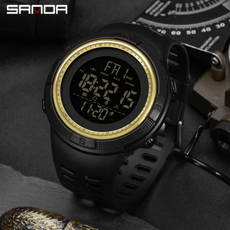 New Arrival SANDA 2003 For Fashion Men Digital Movement Alarm Mode Outdoor Sports Watertight Countdown Stop Wrist Watch 2023
New Arrival SANDA 2003 For Fashion Men Digital Movement Alarm Mode Outdoor Sports Watertight Countdown Stop Wrist Watch 2023