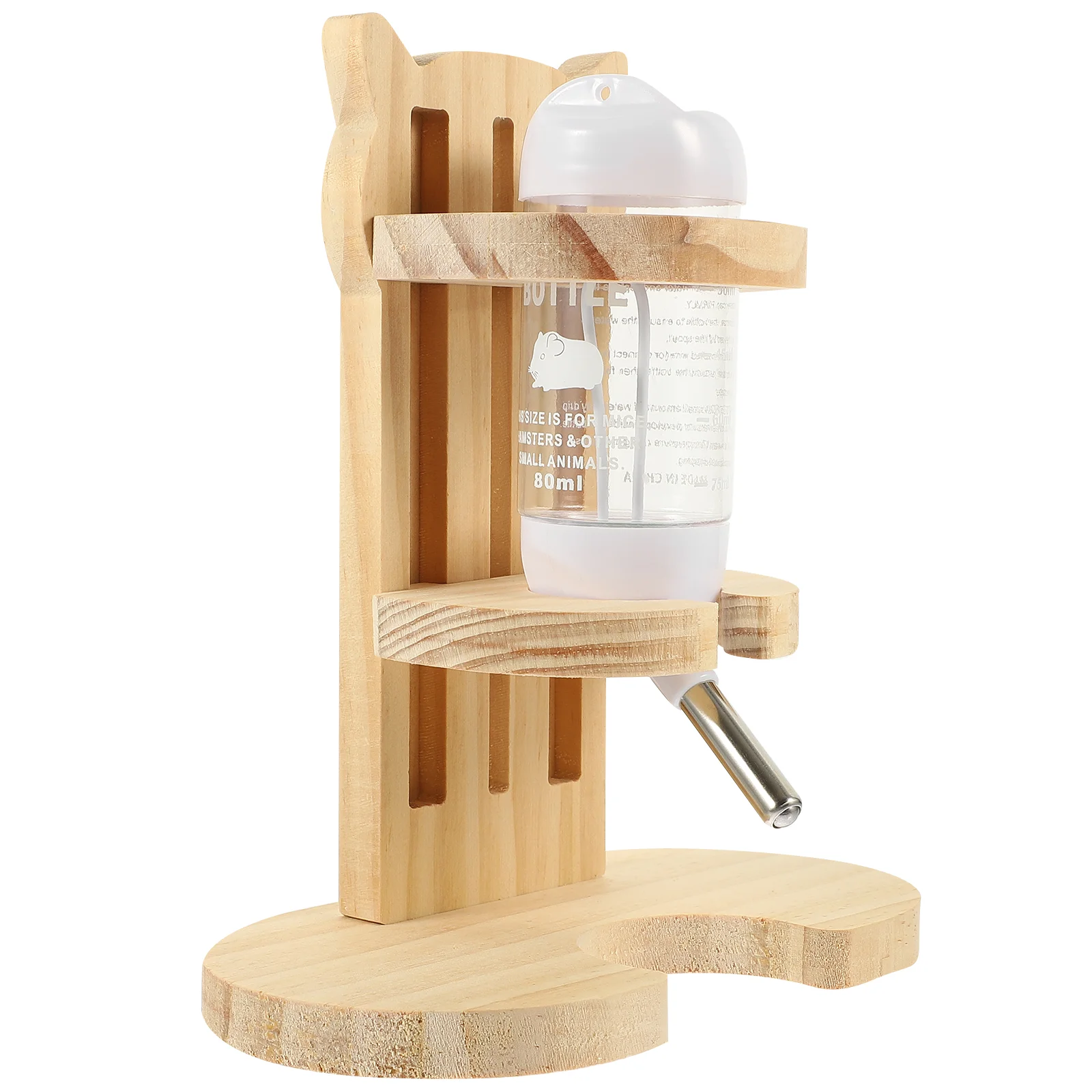 Pet Water Fountain Hamster Bottle with Stand Waterer Drinking Holder Wooden Professional
Pet Water Fountain Hamster Bottle with Stand Waterer Drinking Holder Wooden Professional