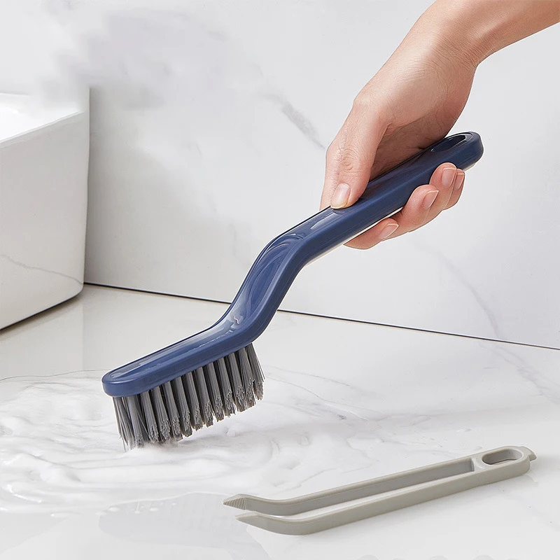 

2-in-1 Multipurpose Bathroom Tile Floor Gap Cleaning Brush Window Groove Cleaner Brush Household Durable Corner Cleaning Tools