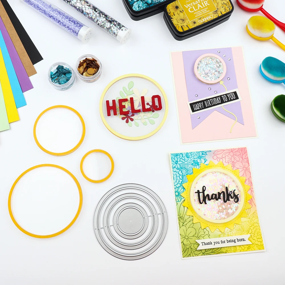 1.5" 2.5" 3.5" Circle Frames Cutting Dies Shaker Panes for Adding Dimensions To Shaker Cards Plastic Shaker Window Covers Set
1.5" 2.5" 3.5" Circle Frames Cutting Dies Shaker Panes for Adding Dimensions To Shaker Cards Plastic Shaker Window Covers Set