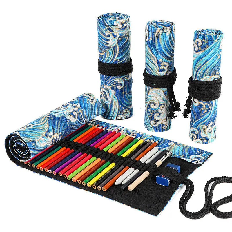 Japanese Canvas Pencil Curtain Large Capacity Rolling Pencil Pouch Stationery Stationery School Supplies Pen Pouch Organizer
Japanese Canvas Pencil Curtain Large Capacity Rolling Pencil Pouch Stationery Stationery School Supplies Pen Pouch Organizer