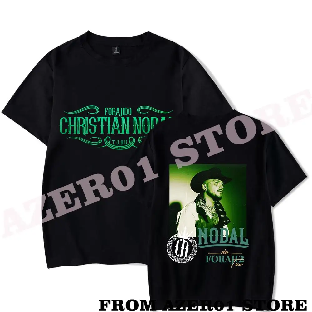 Футболка Christian Nodal Forajido Merch, летняя уличная одежда с принтом для мужчин и женщин, футболка с коротким рукавом и логотипом
Футболка Christian Nodal Forajido Merch, летняя уличная одежда с принтом для мужчин и женщин, футболка с коротким рукавом и логотипом