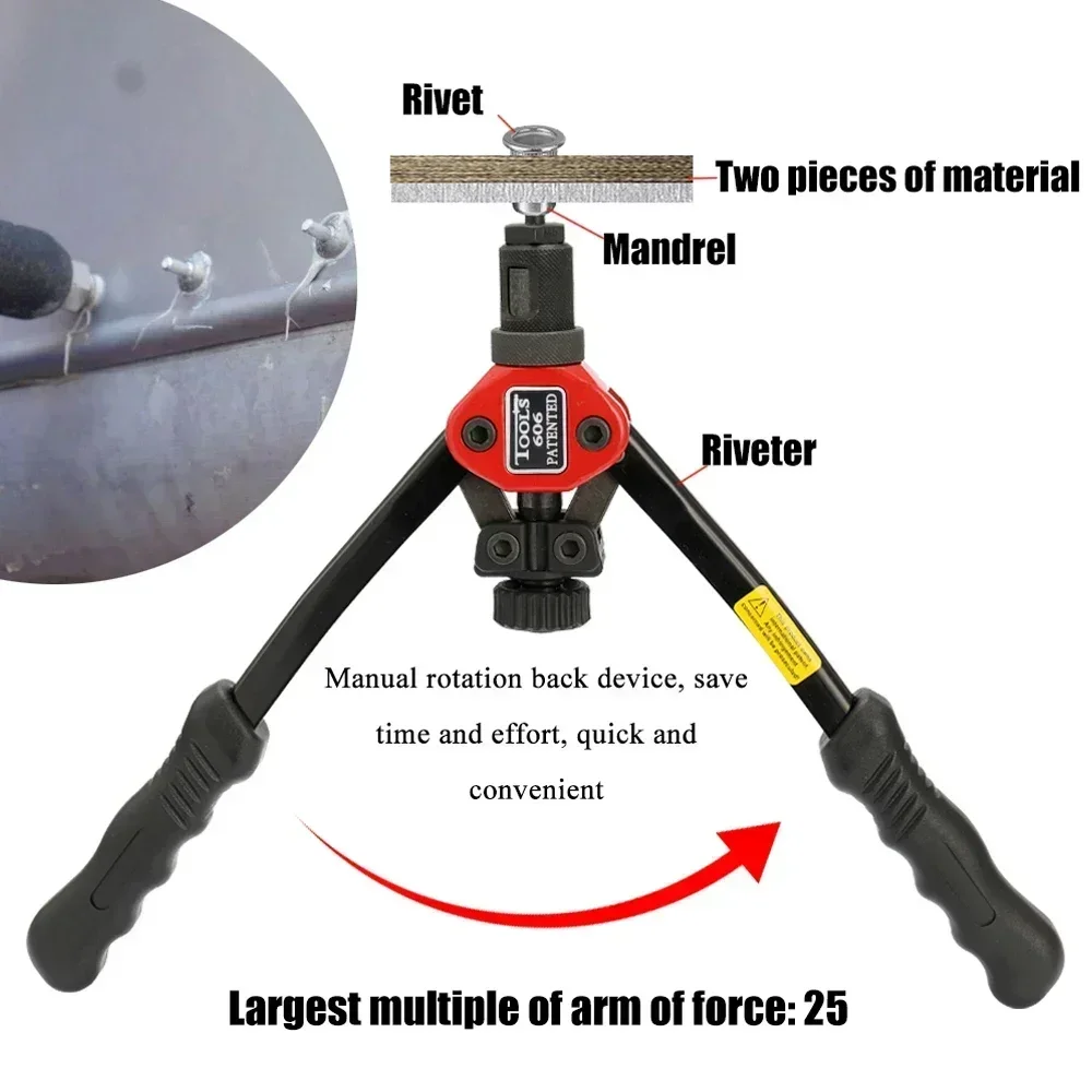 

Threaded Machine Labor-saving Rivet Nut Guns With Hand Tools Rivets Riveting Riveter Double 12in Insert Manual Nuts