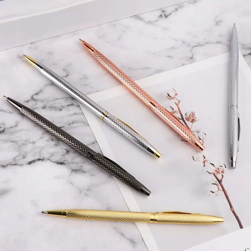 Fashion Stationery Wave Pattern Office Metal Writing Supplies Signature Pen Metal Ballpoint Stainless Steel
Fashion Stationery Wave Pattern Office Metal Writing Supplies Signature Pen Metal Ballpoint Stainless Steel
