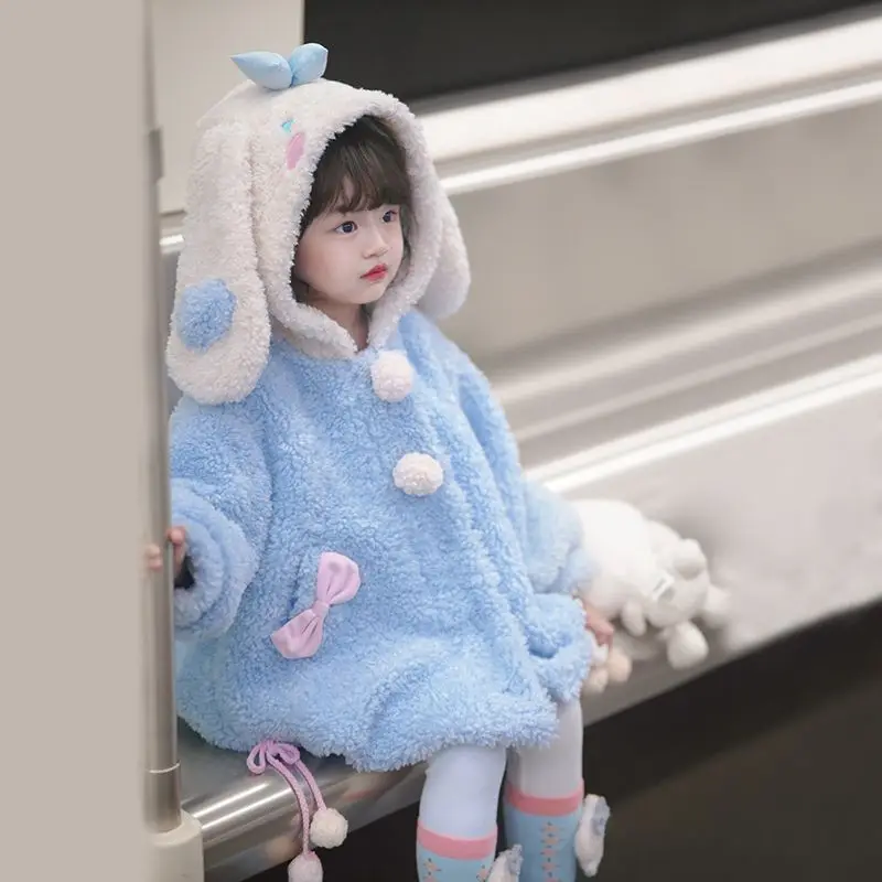 Girly Heart Kawaii Anime Sanrio Cinnamoroll Winter New Fleece Coat Cute Ear Warmer Stocking Jacket Birthday Gifts for Kids
Girly Heart Kawaii Anime Sanrio Cinnamoroll Winter New Fleece Coat Cute Ear Warmer Stocking Jacket Birthday Gifts for Kids