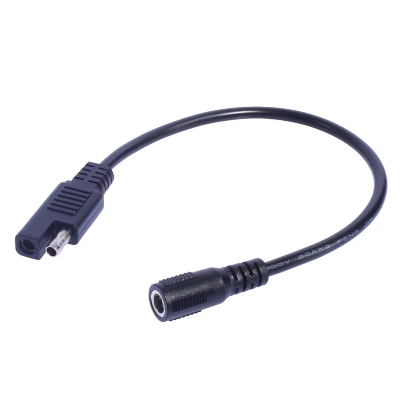 

25cm DC5.5x2.1mm Female to SAE Male Plug Converter Adapter Cable for Solar Panel Solar Panel Car Motorcycles