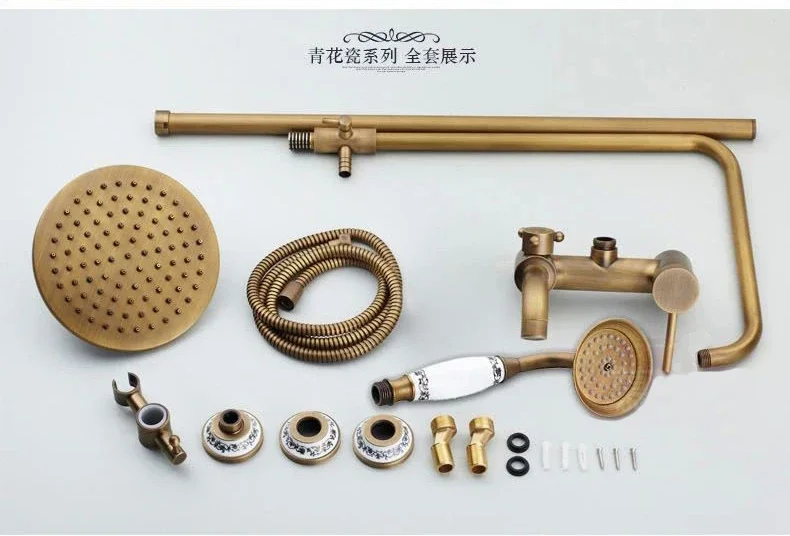Shower Faucets Bath Shower Sets Antique Brass Finish Bathroom Rainfall With Spray Shower Set Durable Brass Faucet Set
Shower Faucets Bath Shower Sets Antique Brass Finish Bathroom Rainfall With Spray Shower Set Durable Brass Faucet Set