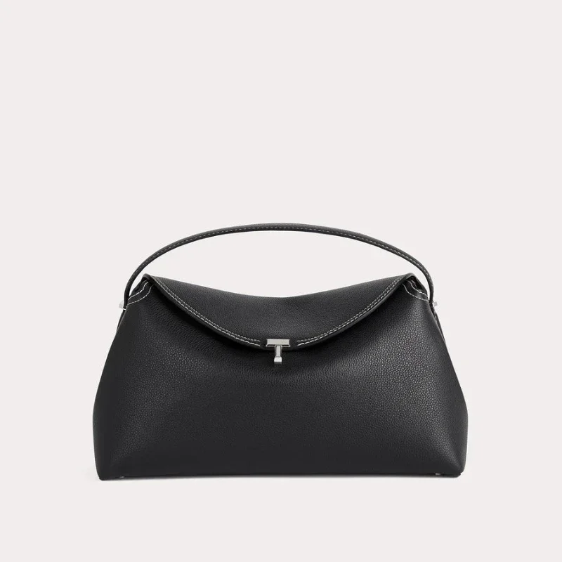 

Women's Handbag Original Brands Genuine Leather Grain T-Lock Top Handle Tote Bag High Quality Cowhide Flap Clutch Shoulder Bag