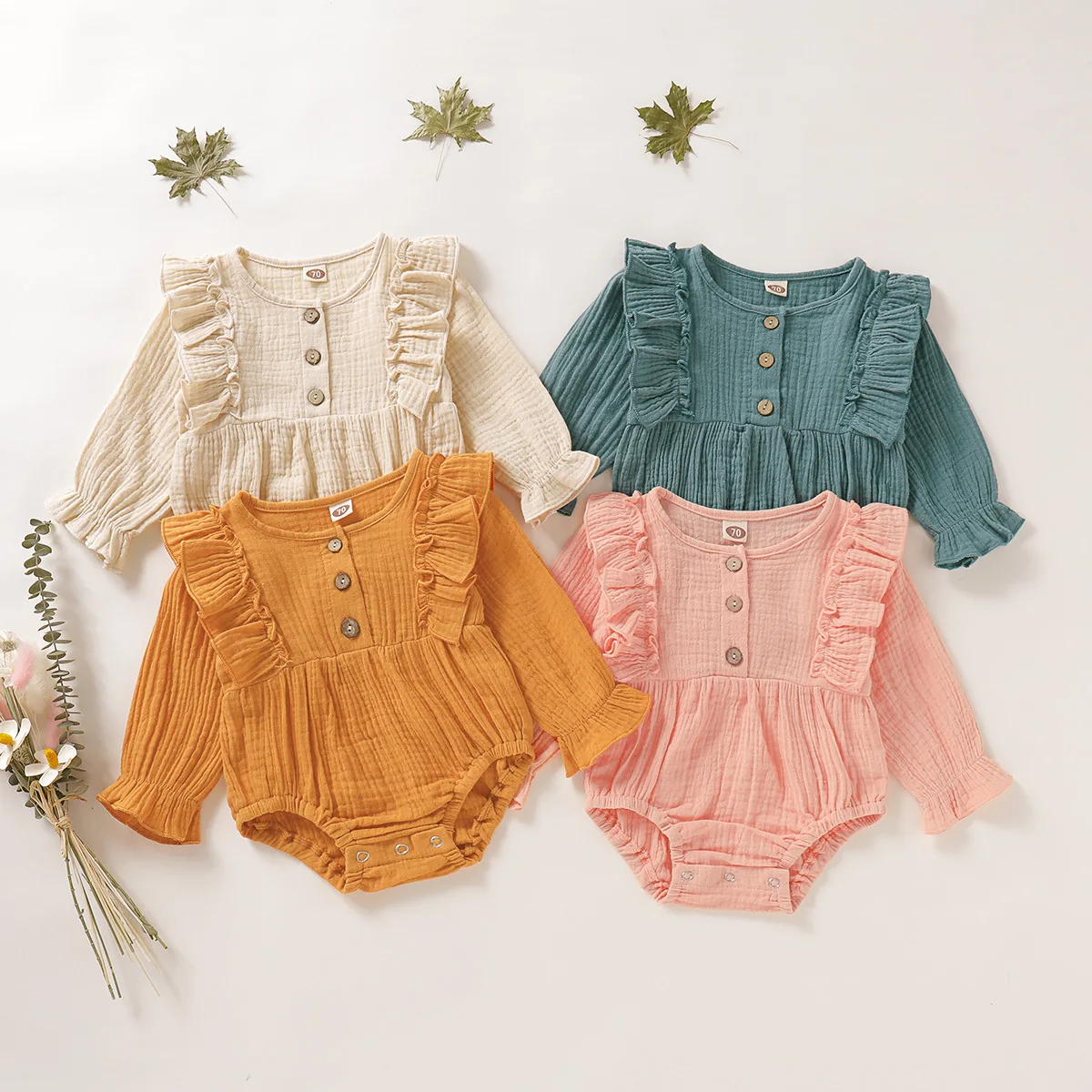 Baby Girl Clothes Cotton Linen Summer Baby Romper Long Sleeves Ruffles Clothing Onesies Bodysuit Baby Clothes Girl Jumpsuits
Baby Girl Clothes Cotton Linen Summer Baby Romper Long Sleeves Ruffles Clothing Onesies Bodysuit Baby Clothes Girl Jumpsuits