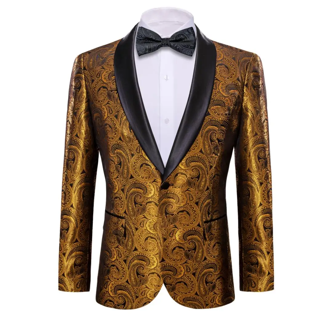Luxury Suits for Men Gold Paisley Silk Blazer Elegant Slim Fit Coat Jacket Wedding Groom Dress Boutique Tuxedos Barry.Wang
Luxury Suits for Men Gold Paisley Silk Blazer Elegant Slim Fit Coat Jacket Wedding Groom Dress Boutique Tuxedos Barry.Wang