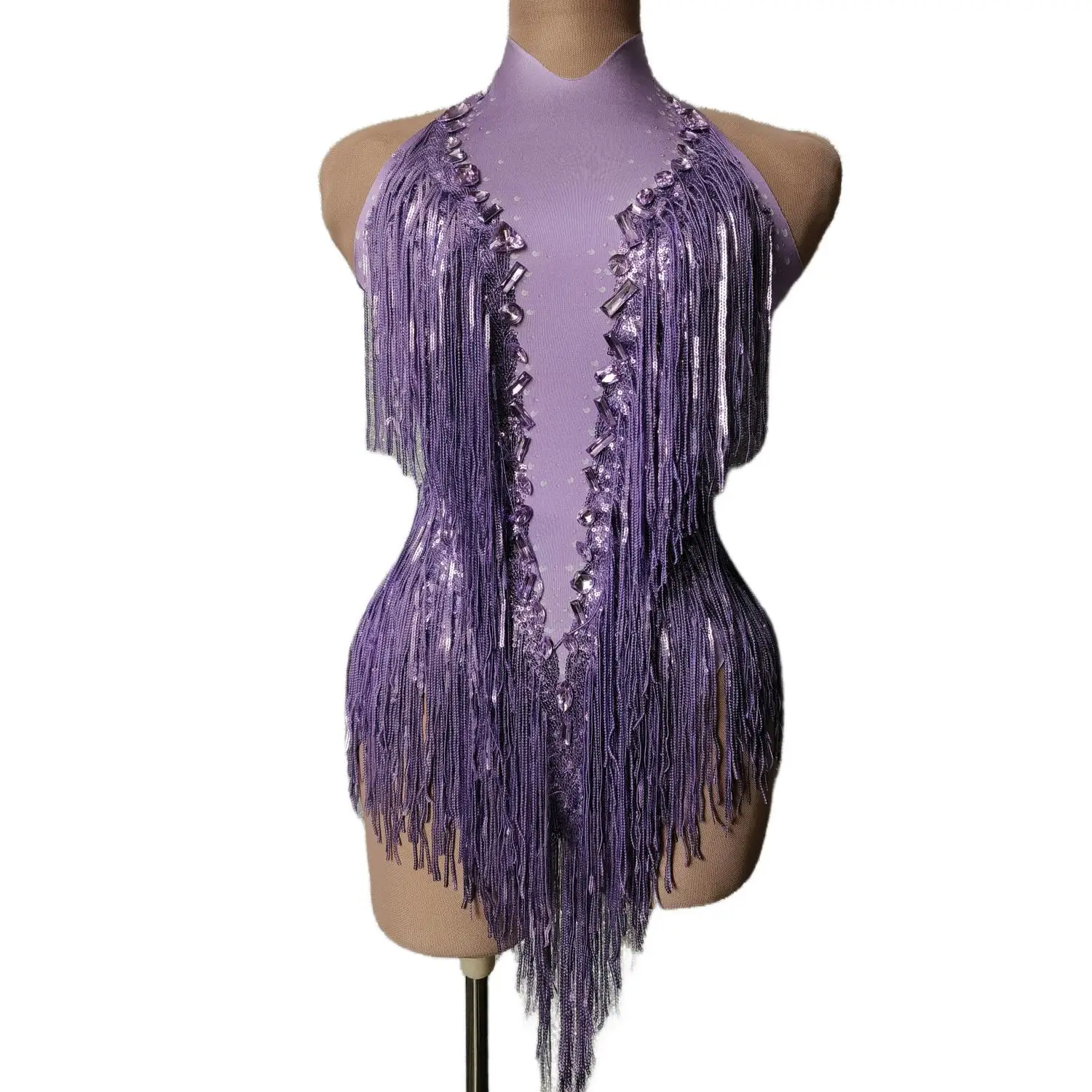 Women Nightclub Outfit Singer Dancer Costume Stage Wear Sexy Performance Bodysuit Sparkly Rhinestones Sequins Tassel Leotard
Women Nightclub Outfit Singer Dancer Costume Stage Wear Sexy Performance Bodysuit Sparkly Rhinestones Sequins Tassel Leotard
