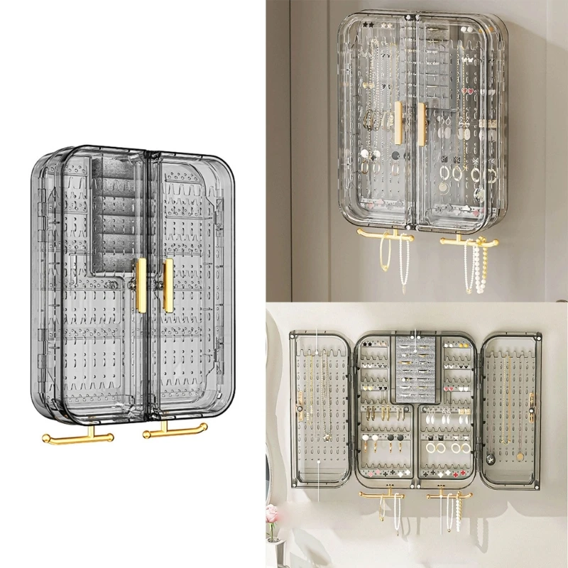 Convenient Accessories Container Wall Mounted Jewelry Cabinet Large Capacity Plastic Storage Box for Jewelry Enthusiasts
Convenient Accessories Container Wall Mounted Jewelry Cabinet Large Capacity Plastic Storage Box for Jewelry Enthusiasts