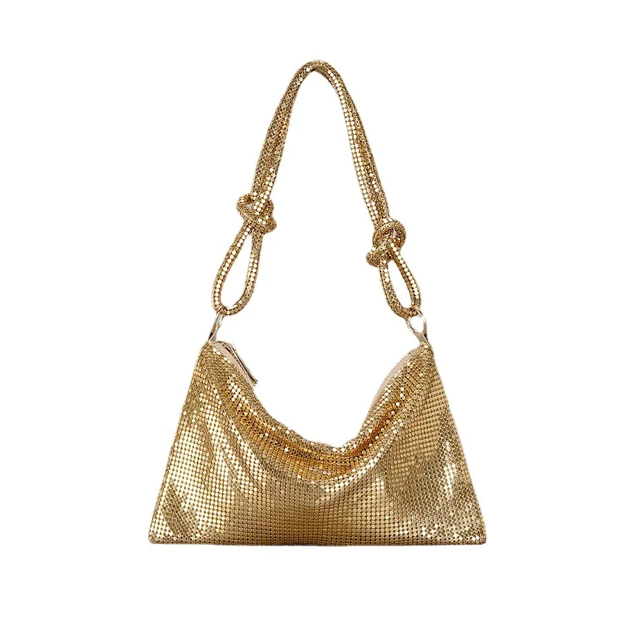 

Women's Bag Fashion High Metal Sequin Knot Dinner Bag Niche Design Handbag