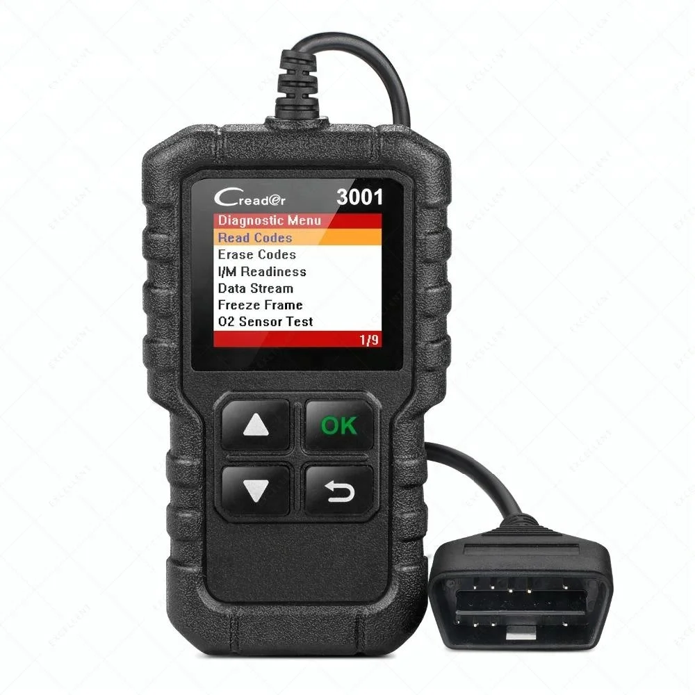 OBDII/EOBD считыватель кодов Сканер Creader 3001 автоматический диагностический инструмент
OBDII/EOBD считыватель кодов Сканер Creader 3001 автоматический диагностический инструмент