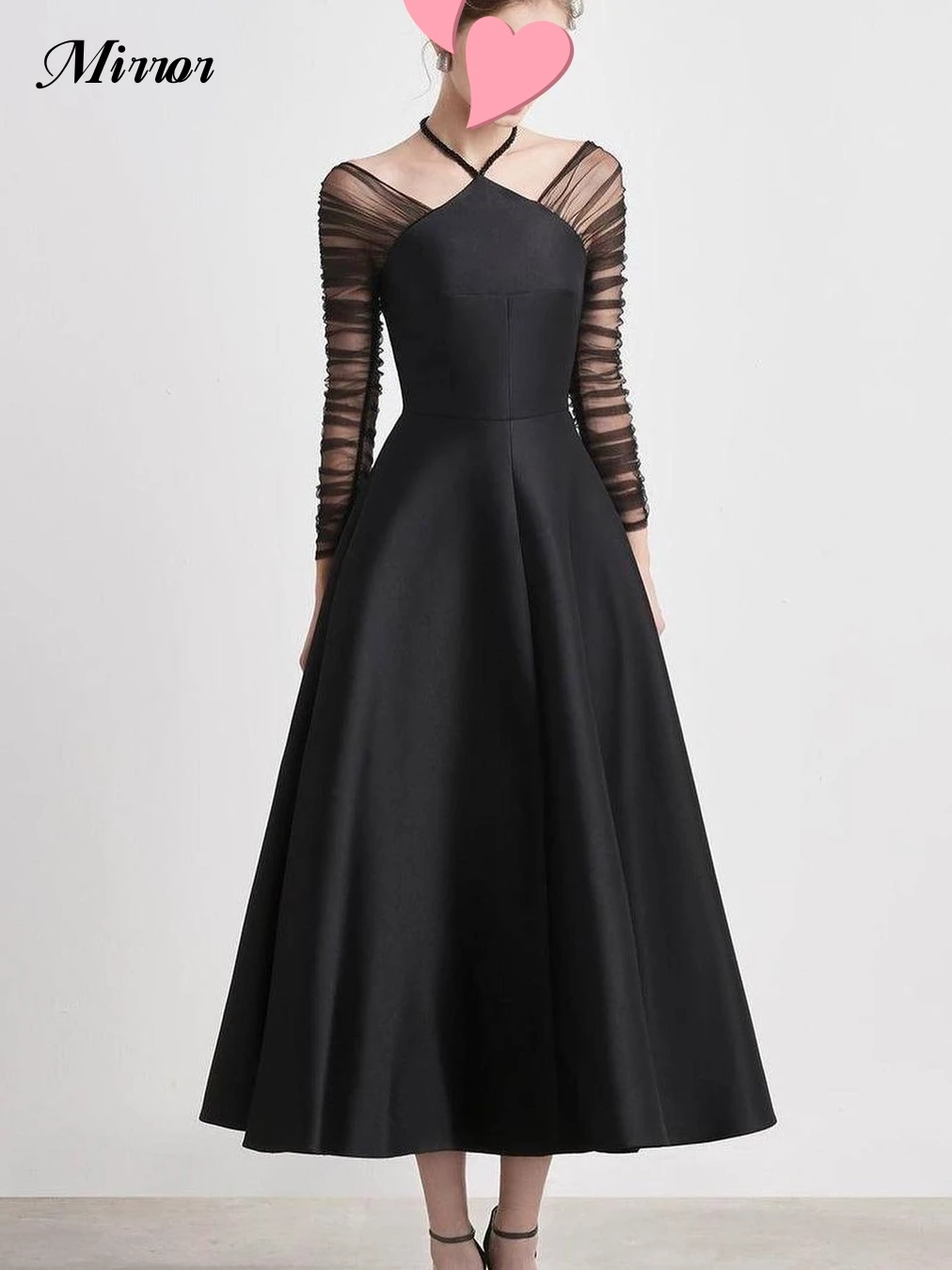 Mirror Dress Elegant Vintage Sexy Black Simple Ruffle V-Neck Customize Formal Occasion Prom Dress Evening Party Gowns
Mirror Dress Elegant Vintage Sexy Black Simple Ruffle V-Neck Customize Formal Occasion Prom Dress Evening Party Gowns