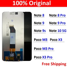 Ensemble écran tactile LCD de remplacement, pour Xiaomi Redmi Note 8 9 9S 10 5G 9T / Poco M3 X3 Pro, Original=