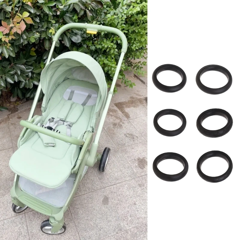 

Durable & Elastic Tyre Replacement Outer Tire Pram Tubeless Tyre Stroller Wheel Casing Outer Cover for Stroller Wheels