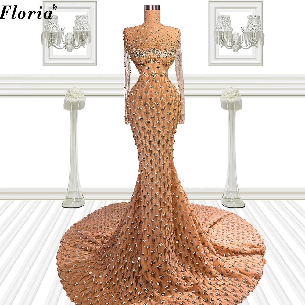 Long Sleeves Beaded Evening Dresses Muslim Mermaid Celebrity Dresses High Neck Red Carpet Runway Dresses Vestido De Noche
Long Sleeves Beaded Evening Dresses Muslim Mermaid Celebrity Dresses High Neck Red Carpet Runway Dresses Vestido De Noche