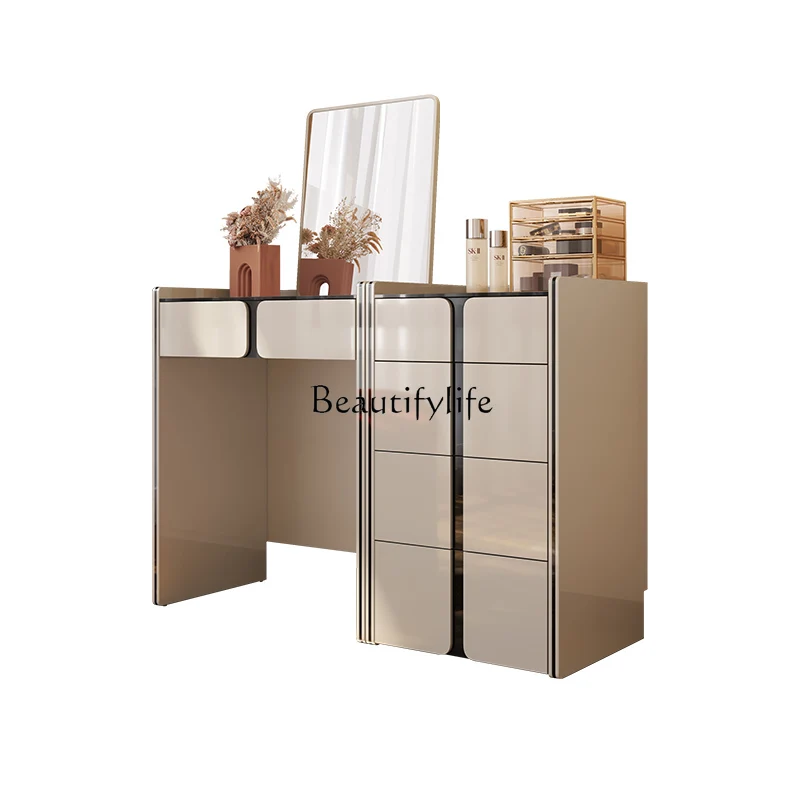 Italian-Style Light Luxury Master Bedroom Modern Minimalist High-End Simple Chest of Drawers and Dressing Table
Italian-Style Light Luxury Master Bedroom Modern Minimalist High-End Simple Chest of Drawers and Dressing Table