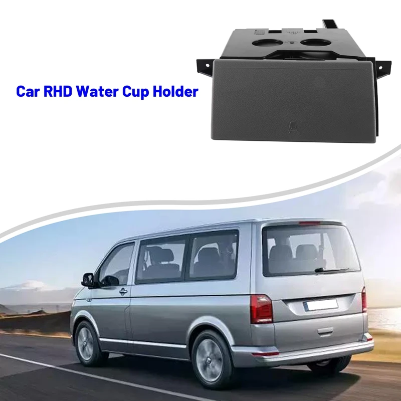

7H2858601 Car RHD Water Cup Holder With Ashtray Gray For Volkswagen Transporter T5 2010-2015