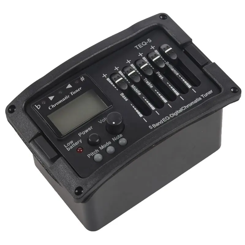 5 Band Acoustic Guitar Preamp EQ Equalizer Classical Acoustic Guitar Amplifier Digital Blend Tuner Piezo Pickup
5 Band Acoustic Guitar Preamp EQ Equalizer Classical Acoustic Guitar Amplifier Digital Blend Tuner Piezo Pickup