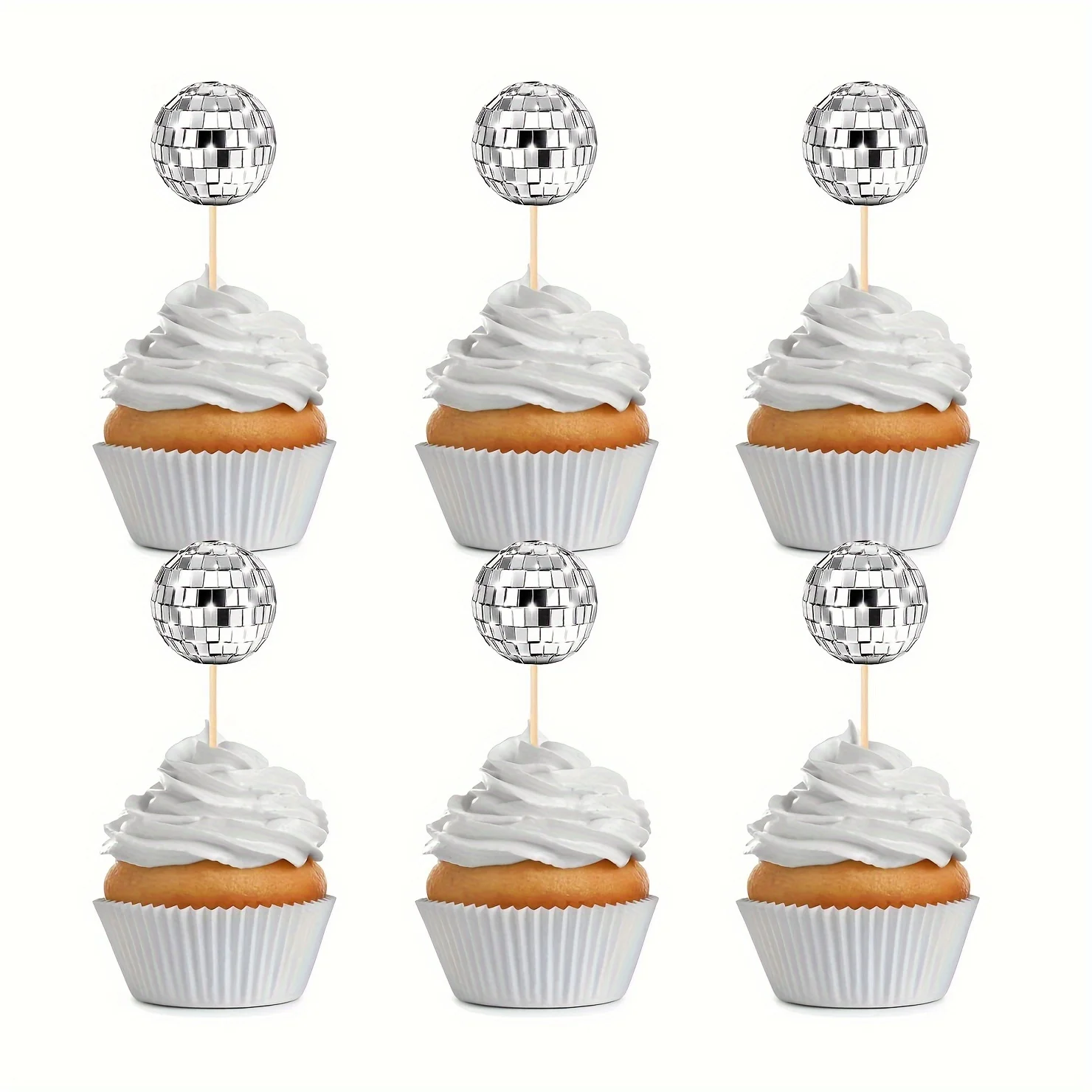 24pcs Disco Ball Cupcake Toppers Cake Toppers Decorations For Disco Theme Party 70s Decorations
24pcs Disco Ball Cupcake Toppers Cake Toppers Decorations For Disco Theme Party 70s Decorations