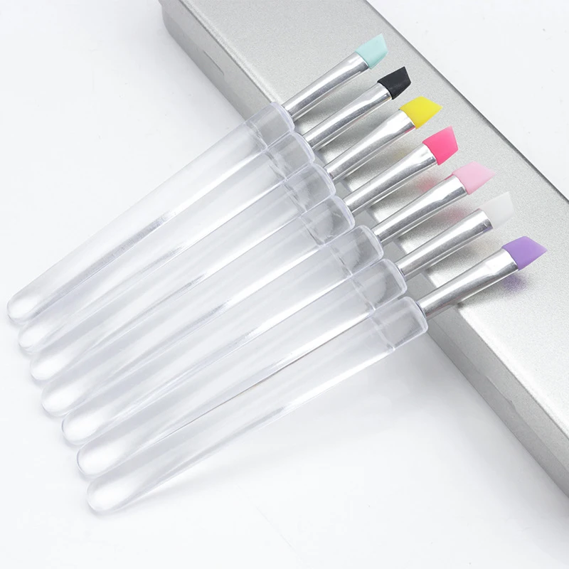 Silicone Oblique Head Brush For Nail Art 3D Carving Painting Pencil Polish Mirror Glitter Sculpture Stick Lip Brush
Silicone Oblique Head Brush For Nail Art 3D Carving Painting Pencil Polish Mirror Glitter Sculpture Stick Lip Brush