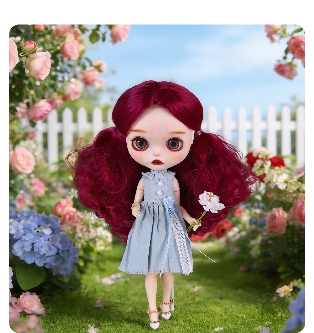 Lucia – Premium Custom Neo Blythe Doll with Purple Hair, White Skin & Matte Cute Face 7 Lucia – Premium Custom Neo Blythe Doll with Purple Hair, White Skin & Matte Cute Face 7