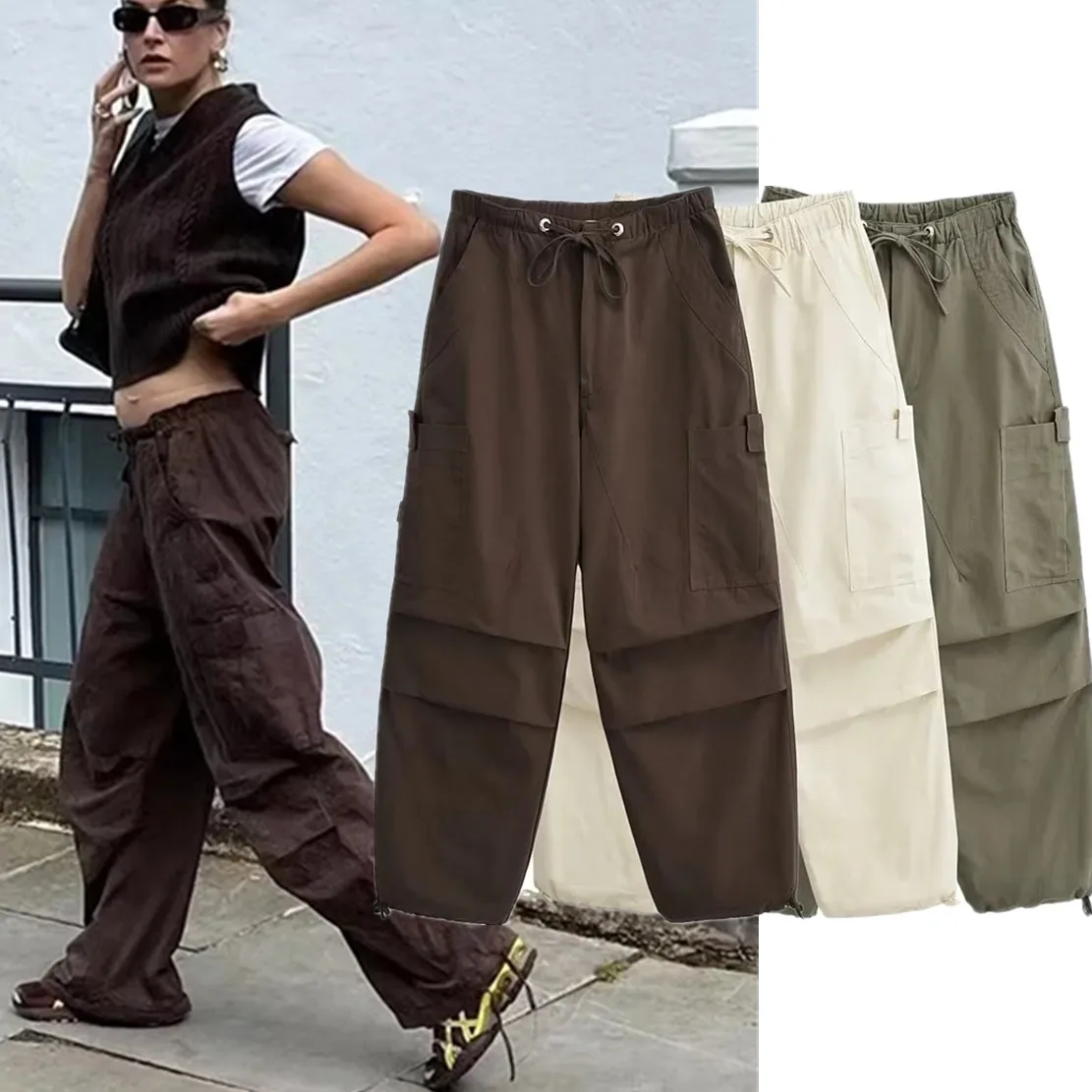 Jenny&Dave 2024 American Vintage Solid Pockets Of Side Loose Trousers Cargo Pants Women
Jenny&Dave 2024 American Vintage Solid Pockets Of Side Loose Trousers Cargo Pants Women
