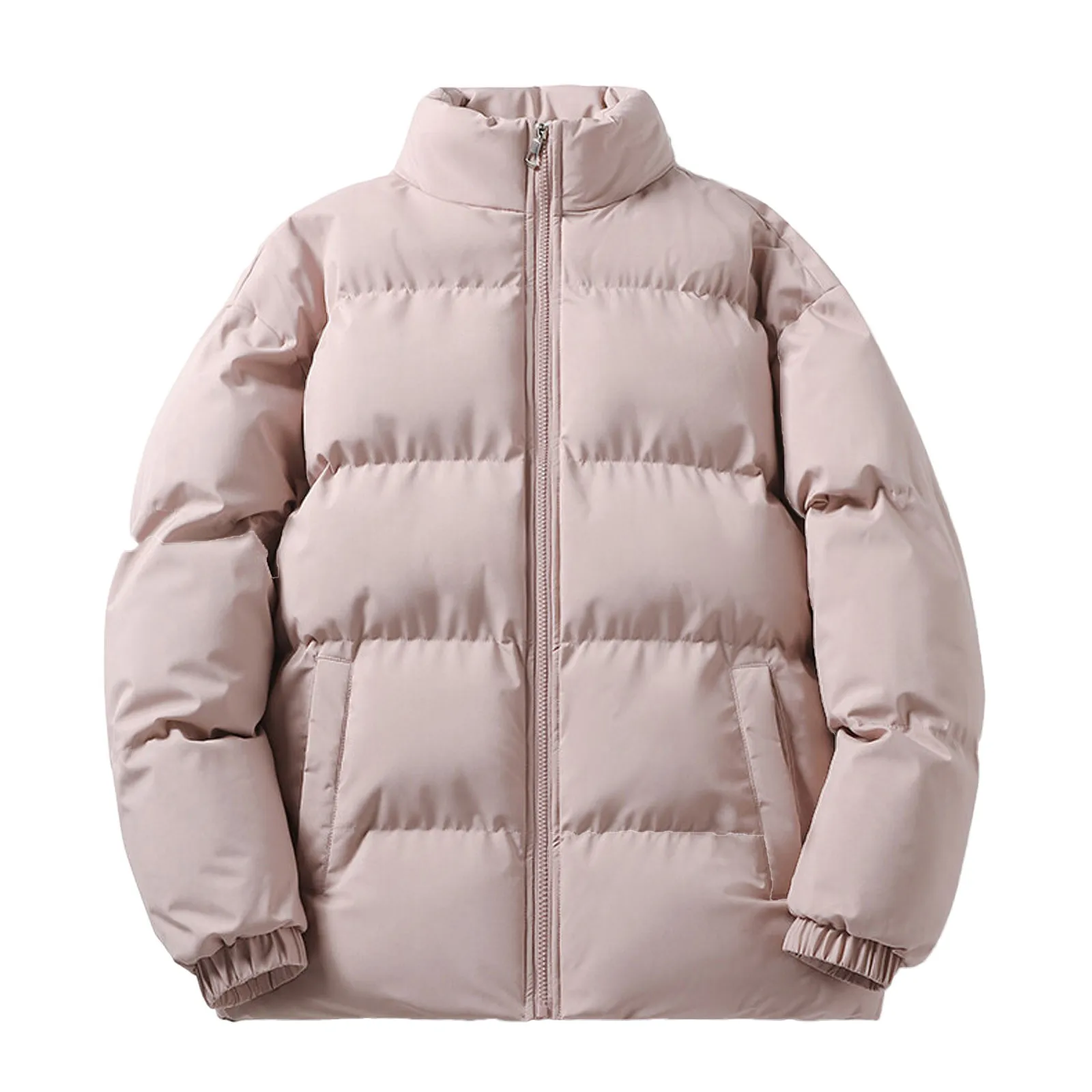 

Korean Style Winter Clothes Candy-colored Parkas Cotton-padded Jackets Coat Turtleneck Thick College Students Men Quilted Jacket