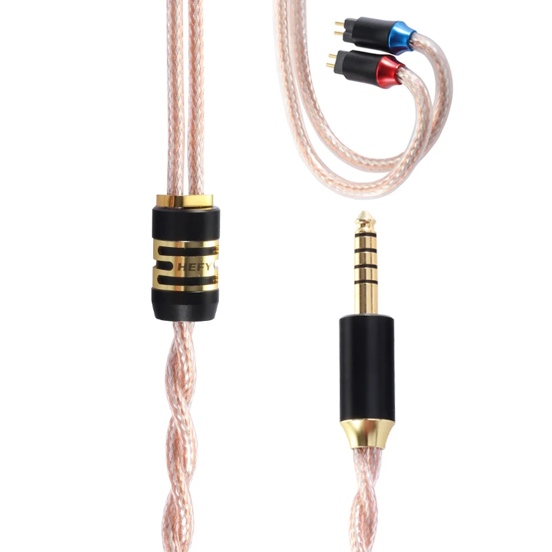 

1.2m HIFI Double Shielded Copper Silver Mixed Cable LITZ Upgrade Headphone Cable For MMCX Or 2PIN 0.78 Cable