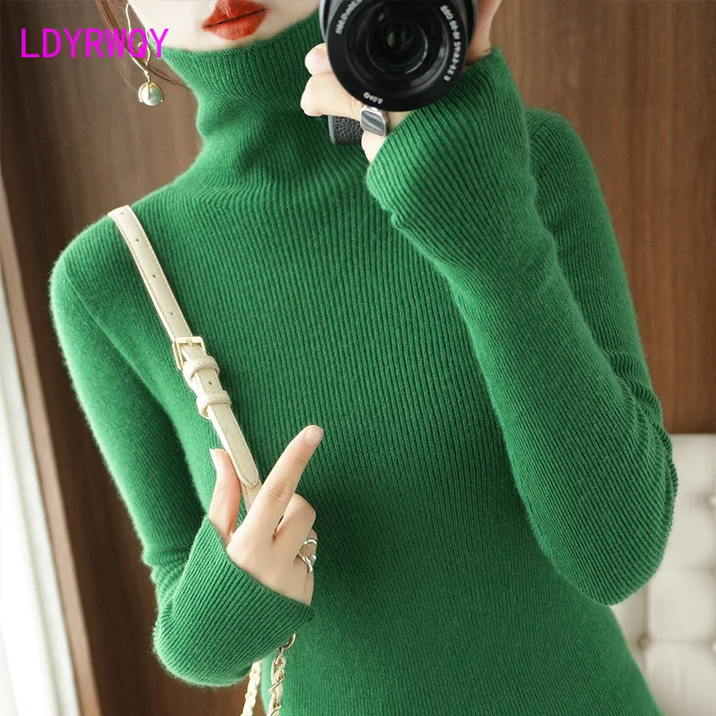 Stacked Collar Knitted Shirt Slim Fit High Neck Sweater Female Tight Bottom Sweater Candy Color Inner Layup Sweater Female
Stacked Collar Knitted Shirt Slim Fit High Neck Sweater Female Tight Bottom Sweater Candy Color Inner Layup Sweater Female