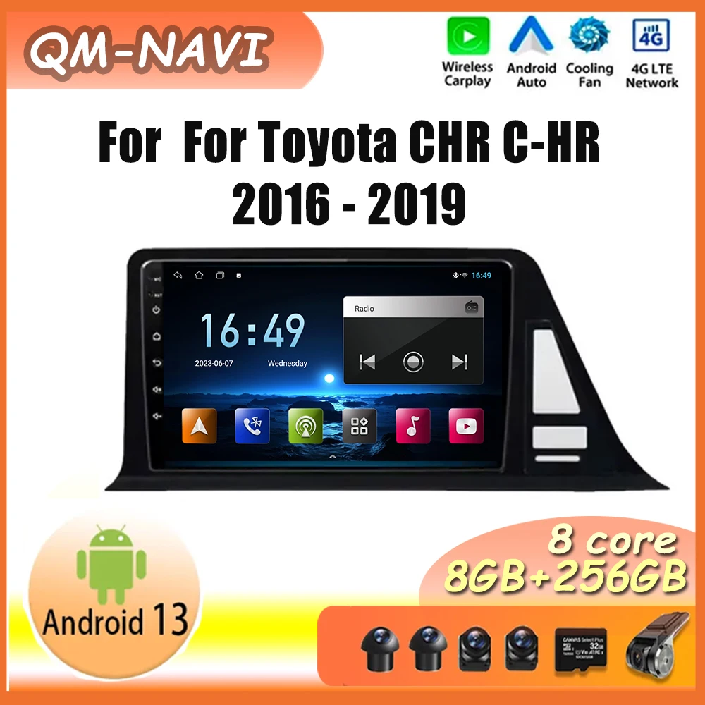 Android 13 for For Toyota C-HR CHR 2016-2019 Wireless Carplay intelligent navigation stereo audio multimedia player QLED Screen
Android 13 for For Toyota C-HR CHR 2016-2019 Wireless Carplay intelligent navigation stereo audio multimedia player QLED Screen