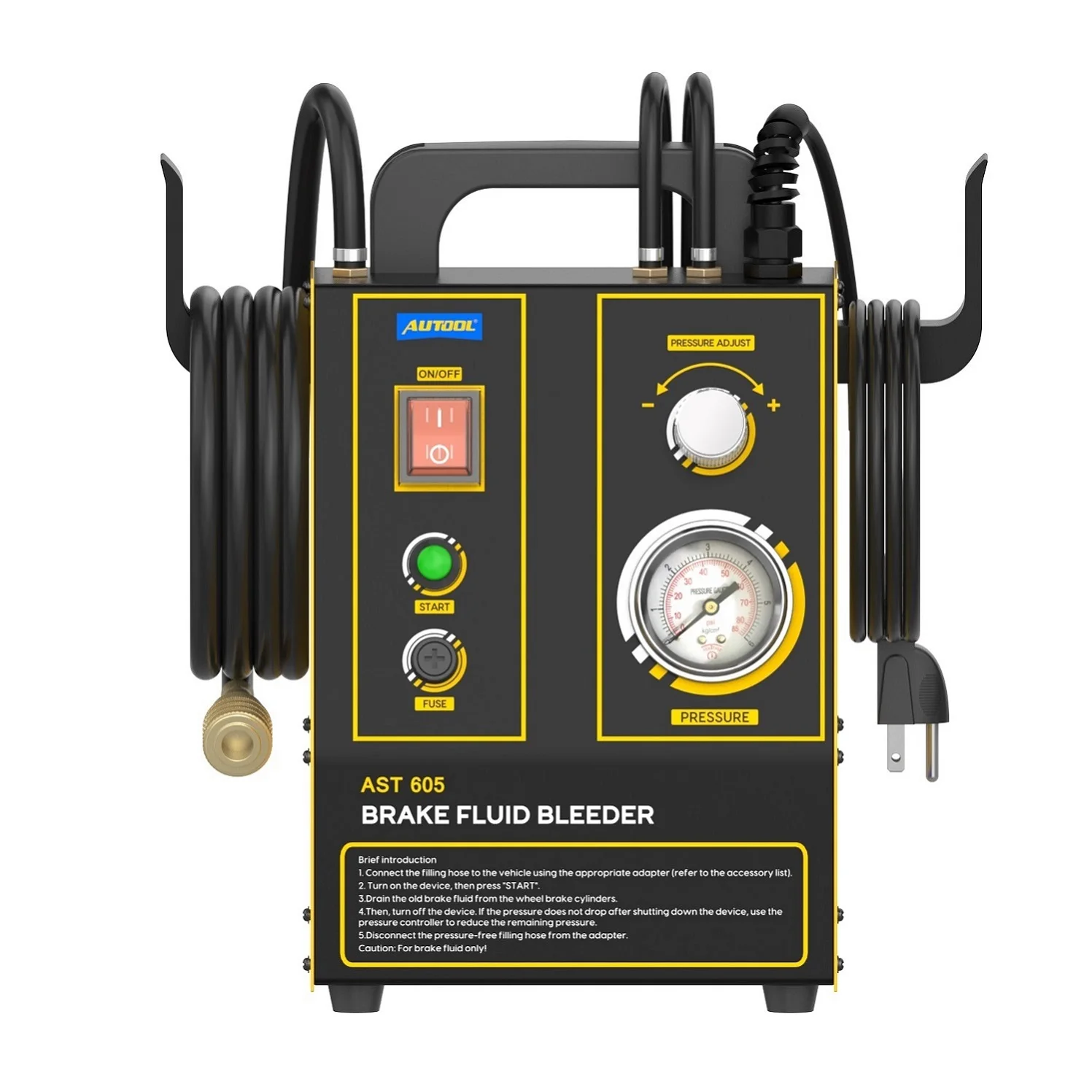 Custom AUTOOL AST605 Wholesale Portable 110V 2 Mode Brake Fluid Exchanger Brake Oil Extractor Pump Machine With Recycle Bottle
Custom AUTOOL AST605 Wholesale Portable 110V 2 Mode Brake Fluid Exchanger Brake Oil Extractor Pump Machine With Recycle Bottle