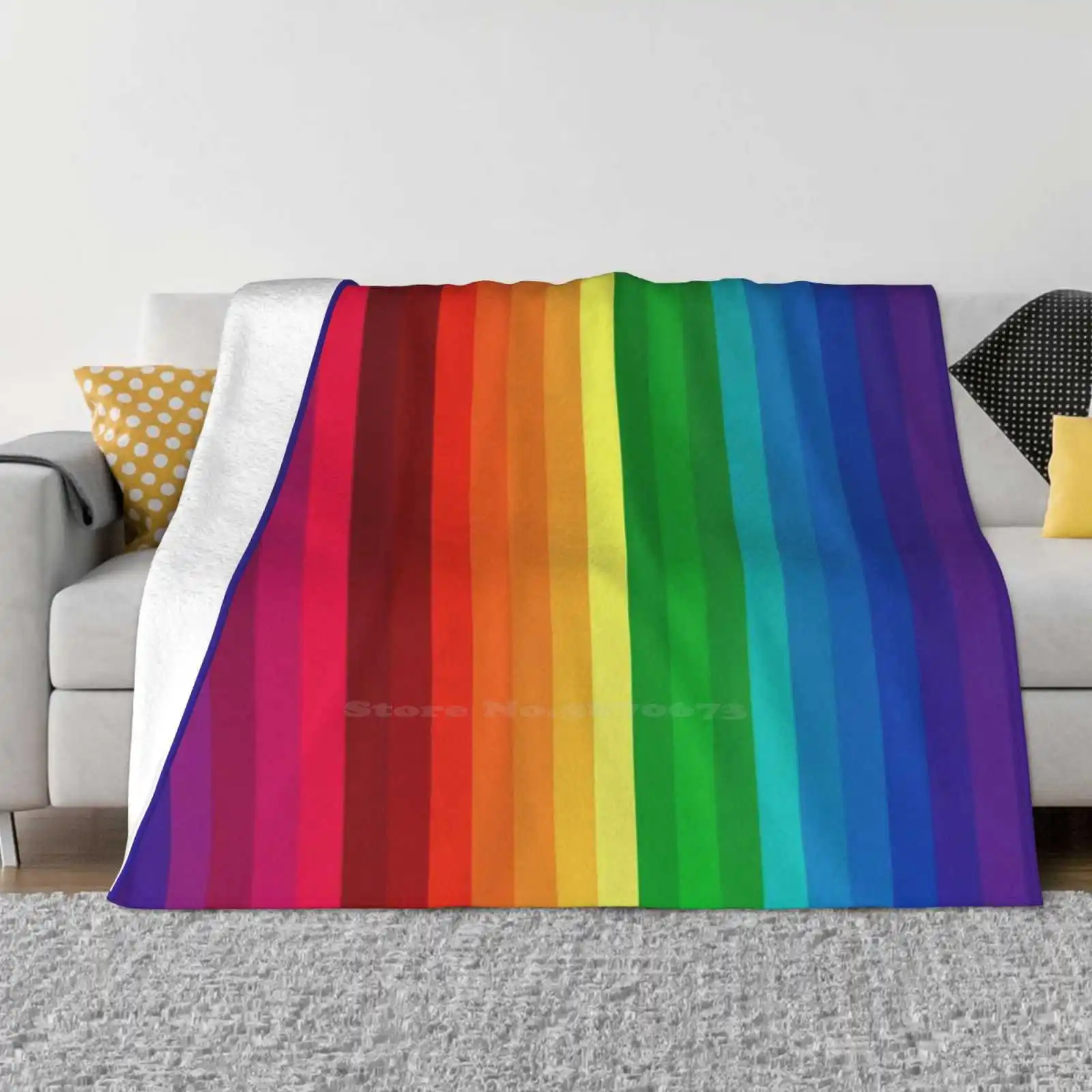 Rainbow Stripes T Shirt Creative Design Comfortable Warm Flannel Blanket Colourful Colorful Rainbow Stripes Rainbow Lines 
Rainbow Stripes T Shirt Creative Design Comfortable Warm Flannel Blanket Colourful Colorful Rainbow Stripes Rainbow Lines