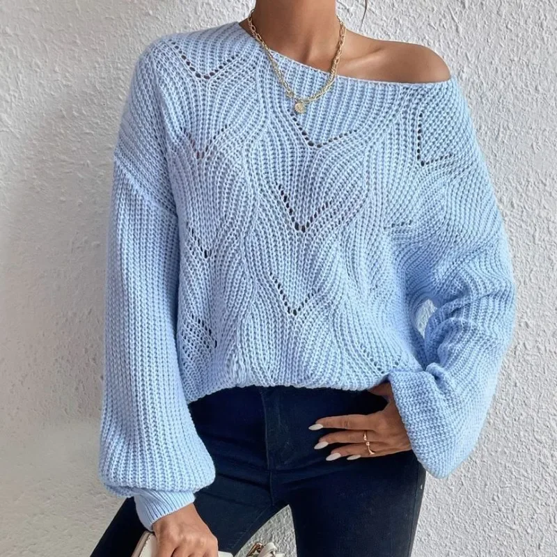 

Autumn Winter O-neck Solid Sweater Women Pullover Casual Loose Sweater Fashion Top Women Clothes Jumpers New 29420