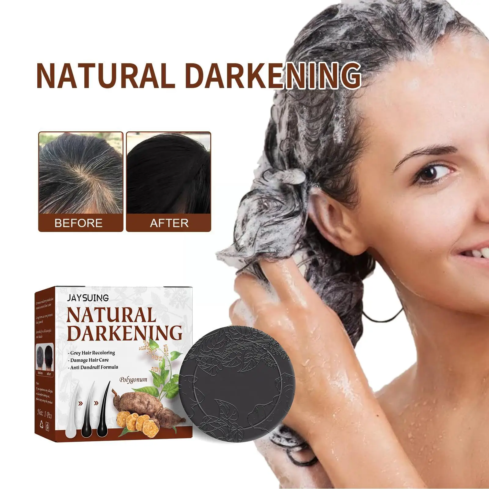 Polygonum Hair Darkening Shampoo Soap Bar Repair Gray Hair Color White He Soap To Shampoo Shou Soap Hair Wu Essence Black R5Z2
Polygonum Hair Darkening Shampoo Soap Bar Repair Gray Hair Color White He Soap To Shampoo Shou Soap Hair Wu Essence Black R5Z2