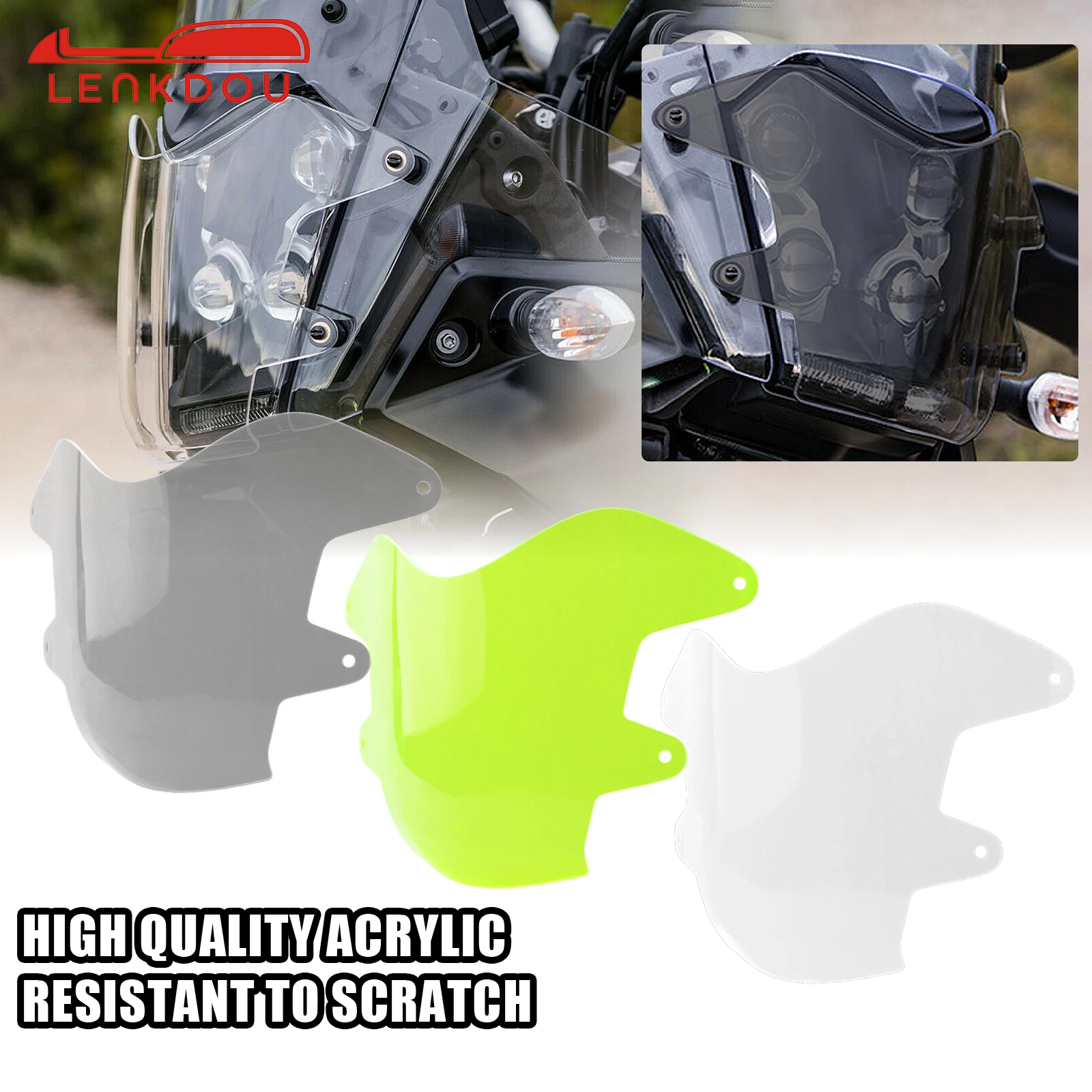 

Motorcycle Headlight Cover Protector Guard For YAMAHA Tenere 700 Tenere700 XT700Z XT 700 Z 2019 -2023 Moto Accessories Acrylic