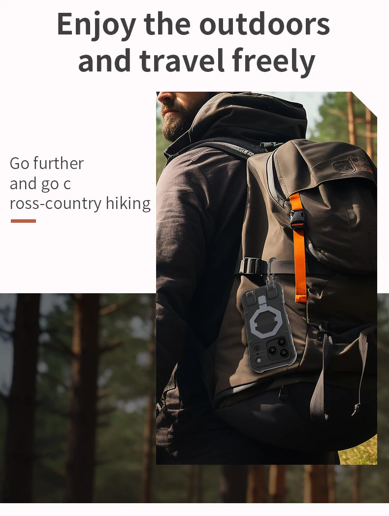 Matrix Armor Magnetic Kickstand Phone Case with Lanyard | Heavy-Duty Shockproof Cover Matrix Armor Magnetic Kickstand Phone Case with Lanyard | Heavy-Duty Shockproof Cover