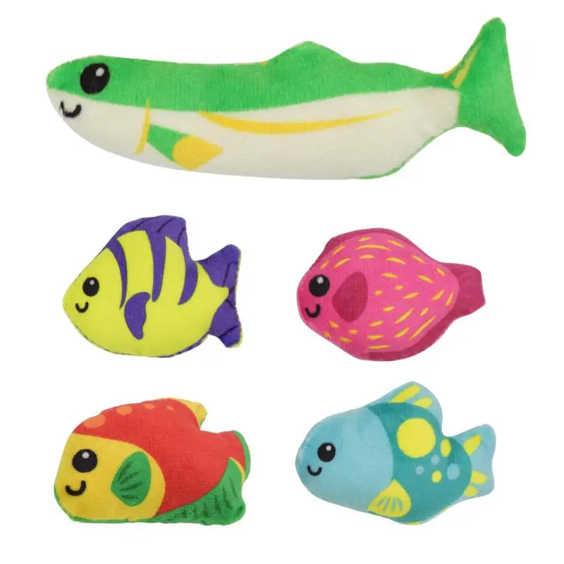 

Creative Catnip Fish Cuddly Cat Toy Comfortable Adorable Anti Bite Sturdy Cat Toys With Plush Catnip for Cats Relax & Comfort