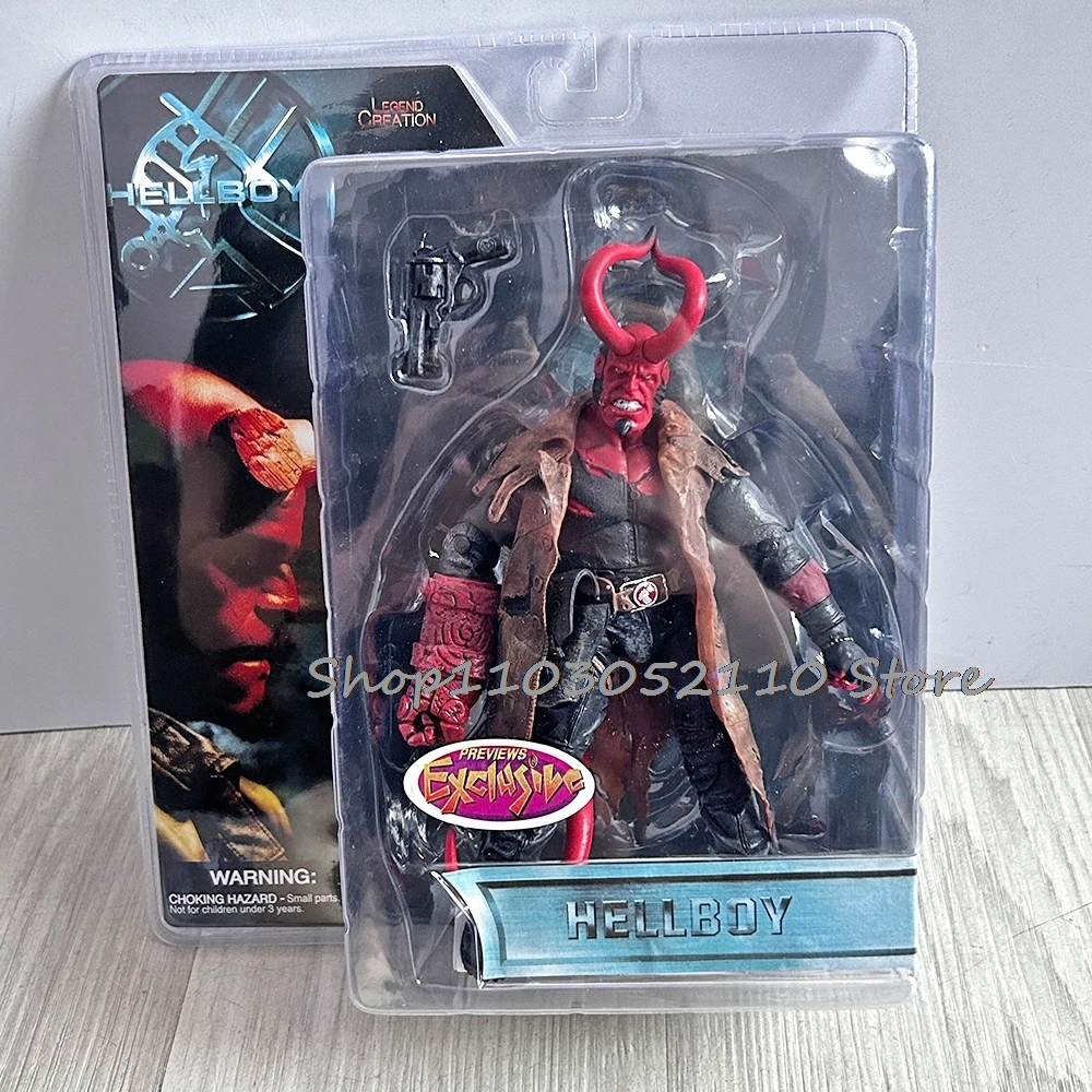 Mezco Hellboy figura de acción de PVC ropa Real Goloen película del ejército Hellboy Samaritan modelo muñeca de juguete regalo de Navidad Mezco Hellboy figura de acción de PVC ropa Real Goloen película del ejército Hellboy Samaritan modelo muñeca de juguete regalo de Navidad