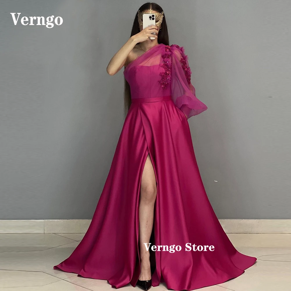 Атласные вечерние платья Verngo цвета шампань/фуксия, арабское Тюлевое платье с длинным рукавом и открытым плечом, розовое Дубай, деловые платья для выпускного вечера, помолвка
Атласные вечерние платья Verngo цвета шампань/фуксия, арабское Тюлевое платье с длинным рукавом и открытым плечом, розовое Дубай, деловые платья для выпускного вечера, помолвка