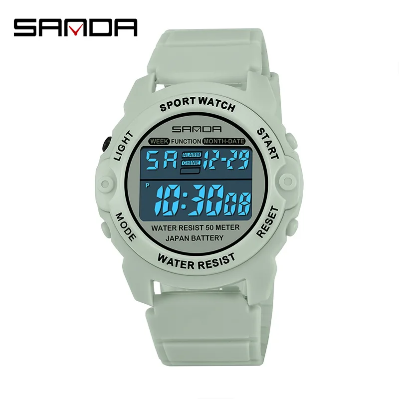 

SANDA 6003 Sports Women Watches Fashion Casual Waterproof LED Digital Watch Female Wristwatches For Women Clock Relogio Feminino