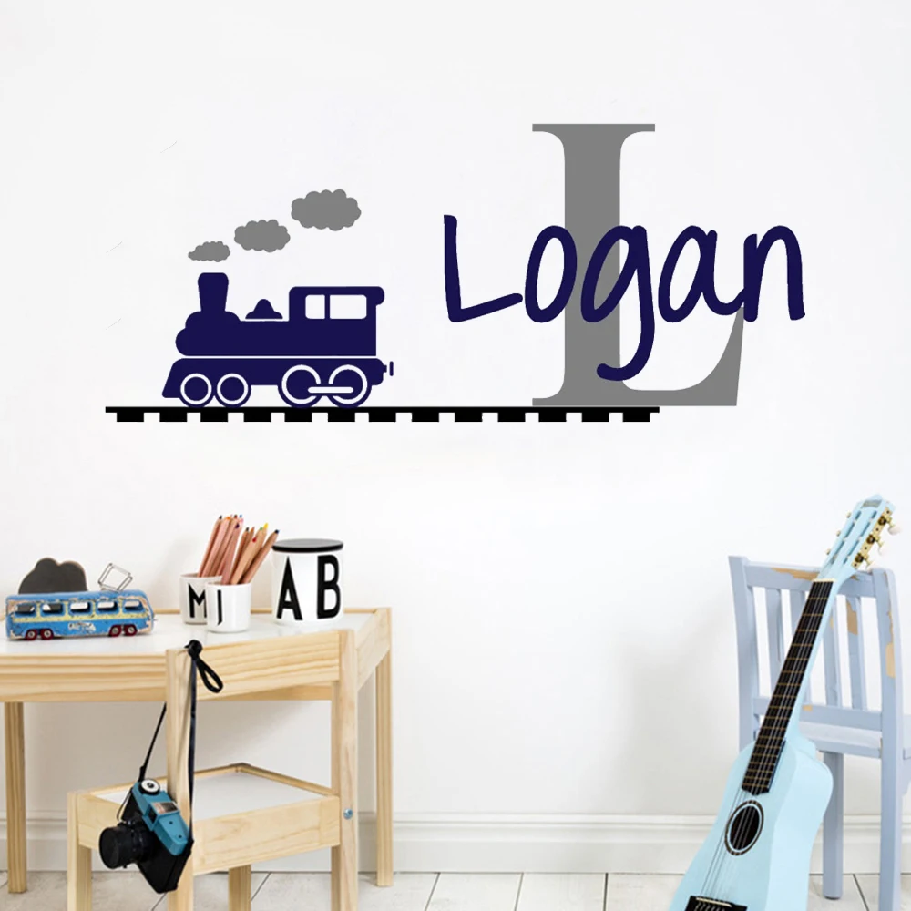 Personalised Train Wall Stickers Custom Name Murals For Kids Boy Rooms Decoration Poster Cartoon Vinyl Nursery Decals HJ0957 
Personalised Train Wall Stickers Custom Name Murals For Kids Boy Rooms Decoration Poster Cartoon Vinyl Nursery Decals HJ0957