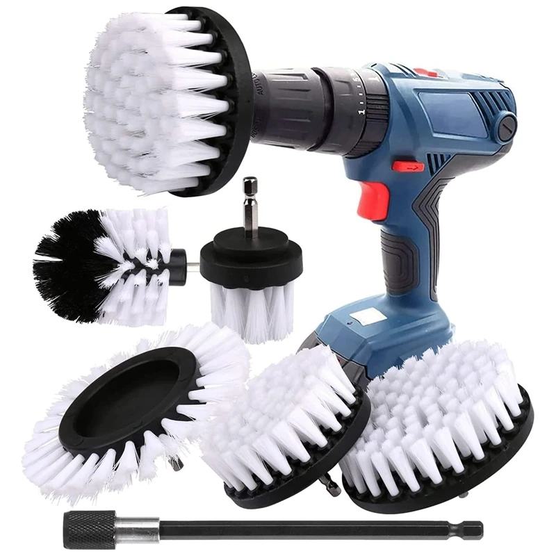 6 Pieces Drill Cleaning Brush, Brush For Drill Car Tile Carpet Bathtub Kitchen Toilet White Electric Rotary Drill Brush
6 Pieces Drill Cleaning Brush, Brush For Drill Car Tile Carpet Bathtub Kitchen Toilet White Electric Rotary Drill Brush