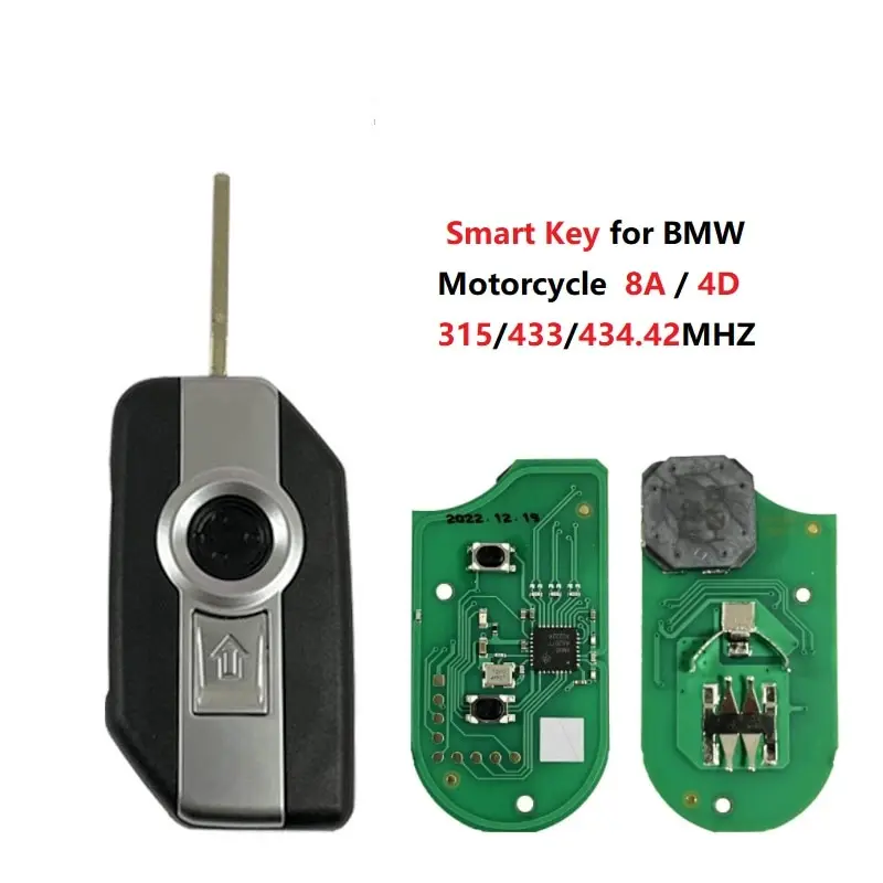 Smart Key for BMW Motorcycle Support 8A Smart Key Type 4D 80 bit Key Type For C400GT F750 F850 K1600 315 433 434.42MHZ
Smart Key for BMW Motorcycle Support 8A Smart Key Type 4D 80 bit Key Type For C400GT F750 F850 K1600 315 433 434.42MHZ