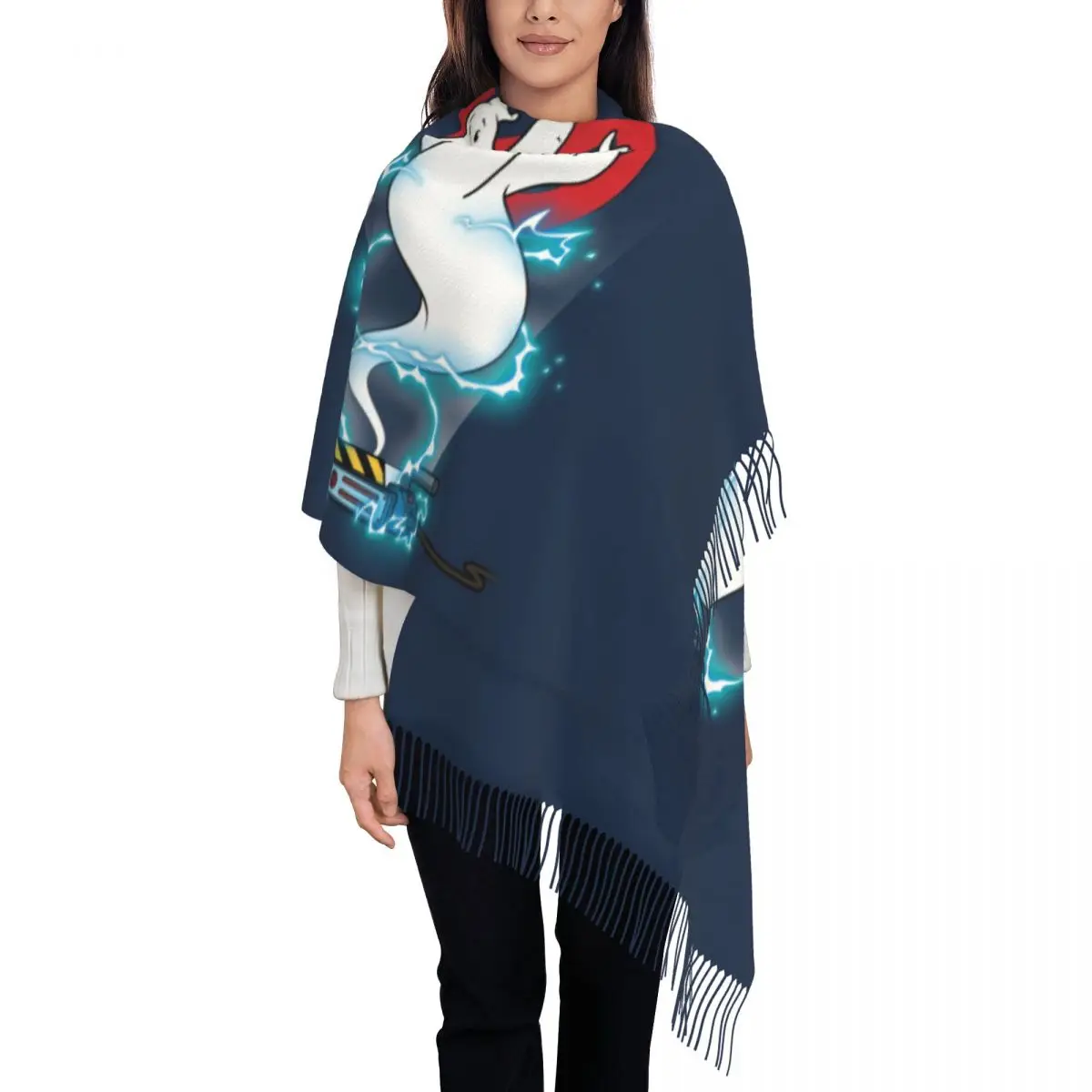 Female Long Funny Ghostbusters Busted Scarves Women Winter Soft Warm Tassel Shawl Wrap Supernatural Comedy Film Scarf
Female Long Funny Ghostbusters Busted Scarves Women Winter Soft Warm Tassel Shawl Wrap Supernatural Comedy Film Scarf